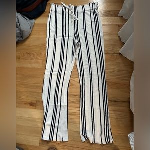 Blue and White Stripe Pants